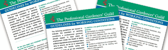The PGG’s ‘Guidelines for Working Conditions’ is now on our web site